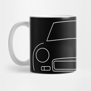 MGB classic car outline graphic (white) Mug